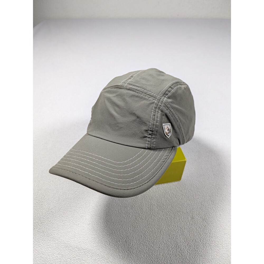 Kuhl Renegade 5 Panel Hat Beige Gray Performance Outdoor Hiking Cap Adjustable